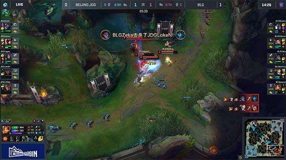 LOL-LPL：Biubiu凯南天雷主宰团战，助力BLG连下两城2-0击败JDG
