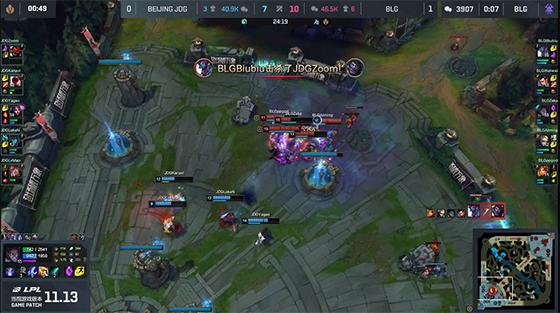 LOL-LPL：Biubiu凯南天雷主宰团战，助力BLG连下两城2-0击败JDG