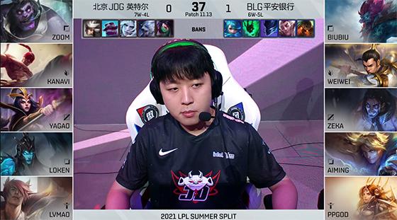 LOL-LPL：Biubiu凯南天雷主宰团战，助力BLG连下两城2-0击败JDG