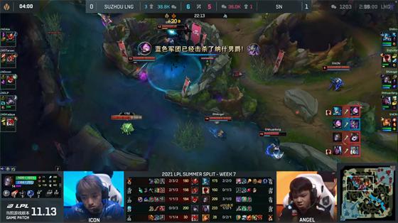LOL-LPL：四Poke阵容巧解强开体系，SN极致运营2-1战胜LNG