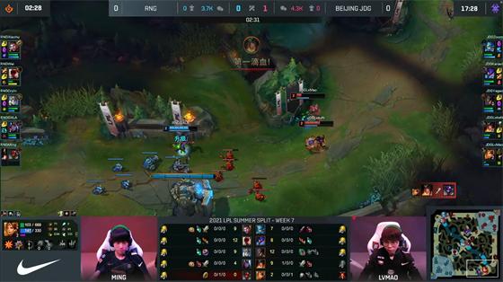LOL-LPL：Xiaohu蒙多上路通关，RNG 2-1力克JDG收获六连胜