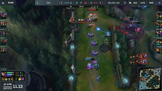 LOL-LPL：Xiaohu蒙多上路通关，RNG 2-1力克JDG收获六连胜