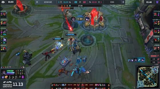 LOL-LPL：Clearlove重返赛场“7”差一招，WE 2-0掀翻榜首EDG