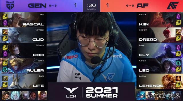 LOL：纯种水龙魂也让？GEN遭遇两连败第一宝座或将渐行渐远？