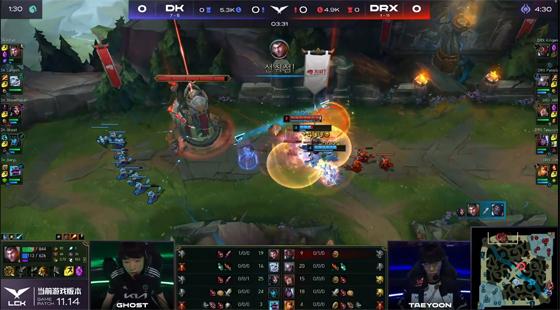 LOL-LCK：Canyon超神佛耶戈打穿三路，DK“人机局”2-0轻取DRX