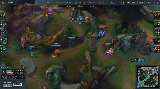 LOL-LPL：iBoy厄斐琉斯清辉夜凝输出爆表，RA鏖战三局2-1击败BLG