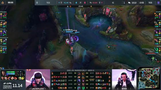 LOL-LPL：TheShy上单塔姆深渊潜航，iG 2-0击败TES赢下忍界大战