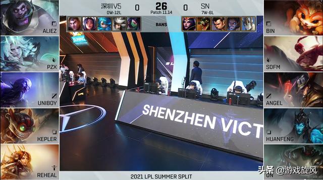 LOL：刚开局就结束的比赛SN全员笑了，V5打野不带惩戒反向封神