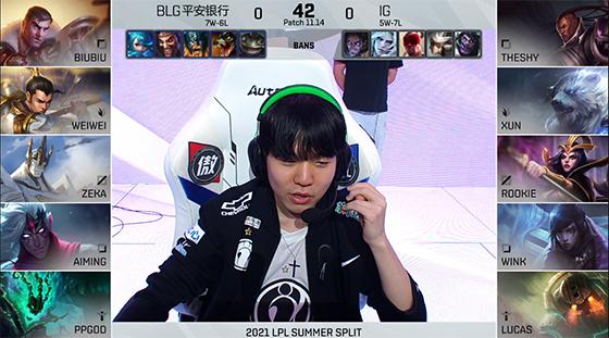 LOL-LPL：Biubiu杰斯单杀TheShy卢锡安，BLG 2-0送iG“准点下班”
