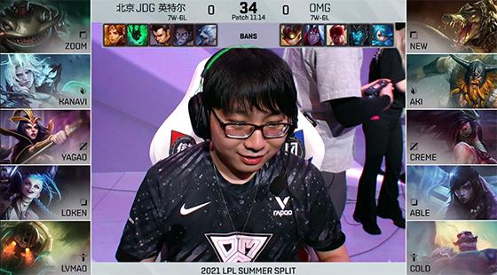 LOL-LPL：Zoom上单塔姆“没有Shy味儿”，OMG稳扎稳打2-0战胜JDG