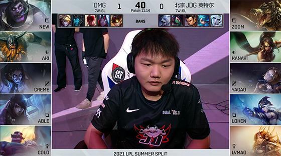 LOL-LPL：Zoom上单塔姆“没有Shy味儿”，OMG稳扎稳打2-0战胜JDG