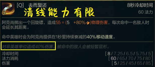 LOL：新英雄阿克尚玩起来鸡肋？别主Q穿甲了，主E盾弓暴击流yyds