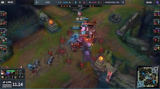 LOL-LPL：New宝佛耶戈单杀xiye阿兹尔，OMG 2-0淘汰LGD晋级季后赛