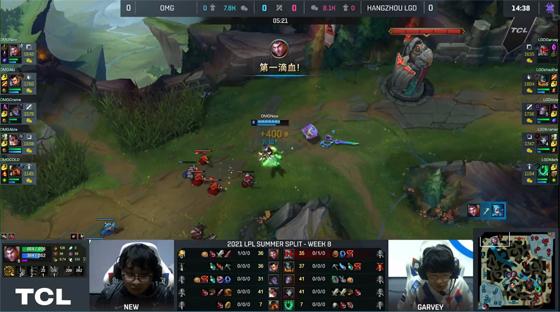 LOL-LPL：New宝佛耶戈单杀xiye阿兹尔，OMG 2-0淘汰LGD晋级季后赛