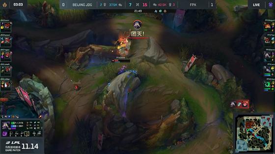 LOL-LPL：Lwx厄斐琉斯清辉夜凝输出爆表，FPX全面压制2-0横扫JDG