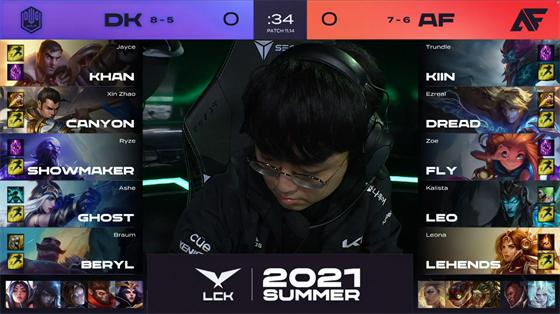 LOL-LCK：Fly两局完美发挥解锁千杀成就，AF让一追二2-1力克DK