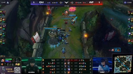 LOL-LCK：Fly两局完美发挥解锁千杀成就，AF让一追二2-1力克DK
