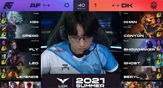 LOL-LCK：Fly两局完美发挥解锁千杀成就，AF让一追二2-1力克DK