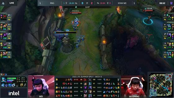 LOL-LPL：Xiaohu卢锡安主导比赛节奏，RNG 2-1力克WE跃居联赛第三