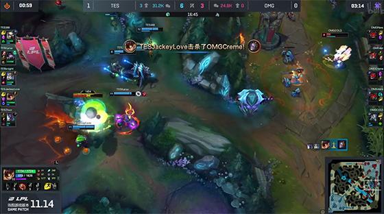 LOL-LPL：四ban中单加“献祭阿水”，TES 2-0击败OMG晋级季后赛