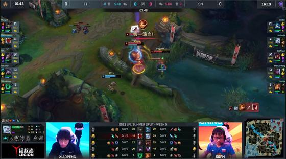 LOL-LPL：TT上单塔姆沦为“提款机”，SN速战速决2-0收官常规赛