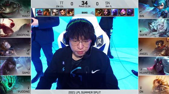 LOL-LPL：TT上单塔姆沦为“提款机”，SN速战速决2-0收官常规赛
