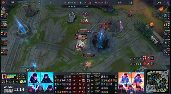 LOL-LPL：TT上单塔姆沦为“提款机”，SN速战速决2-0收官常规赛