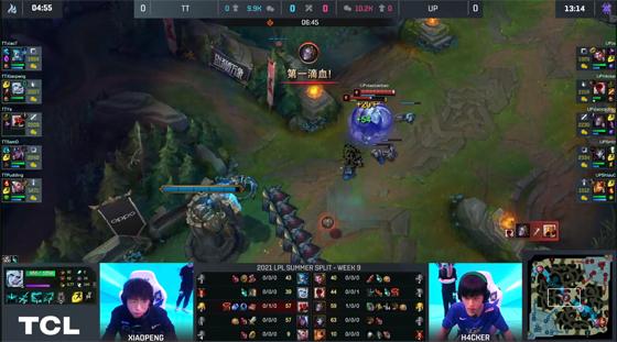 LOL-LPL：Smlz“伪五杀”厄斐琉斯圆满收官，UP让一追二战胜TT