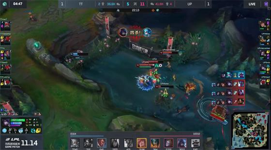 LOL-LPL：Smlz“伪五杀”厄斐琉斯圆满收官，UP让一追二战胜TT