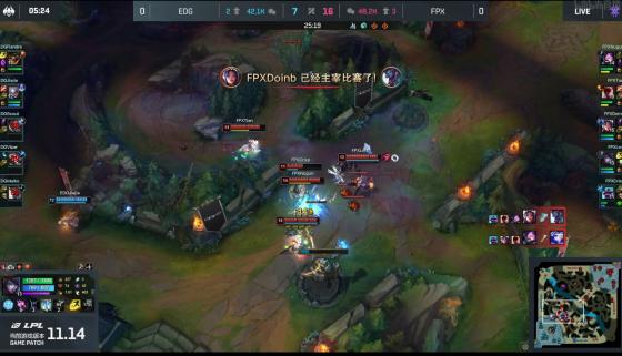 LOL-LPL：Doinb塞拉斯带队获胜，FPX 2-1击败EDG拿下常规赛第一