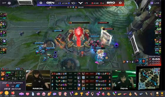 LOL-LCK：BDD佐伊天外飞星瞬秒发条，GEN鏖战三局2-1险胜BRO