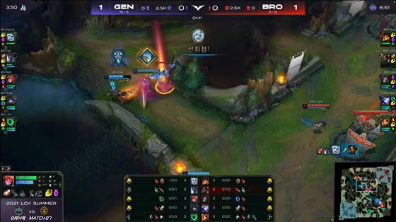 LOL-LCK：BDD佐伊天外飞星瞬秒发条，GEN鏖战三局2-1险胜BRO