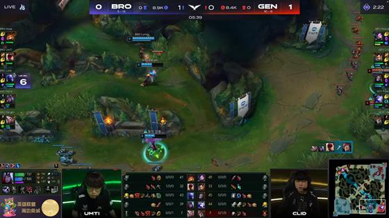LOL-LCK：BDD佐伊天外飞星瞬秒发条，GEN鏖战三局2-1险胜BRO