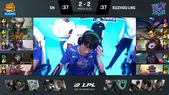 LOL-LPL：Light超神不死薇恩“请神上身”，LNG鏖战五局3-2淘汰SN