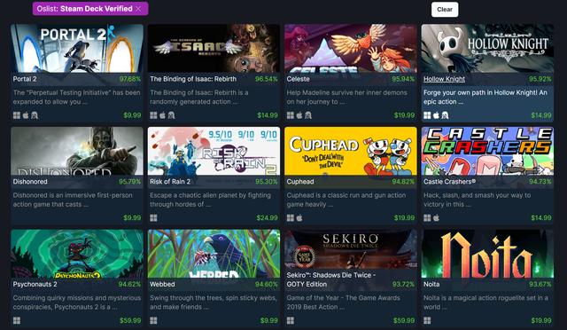 《只狼》《黑魂3》等38款游戏已为Steam Deck完整优化